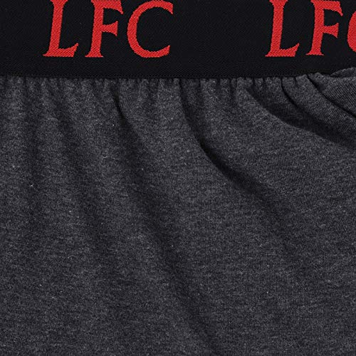 Liverpool FC - Pijama Corto para Hombre - Producto Oficial - Gris - XL