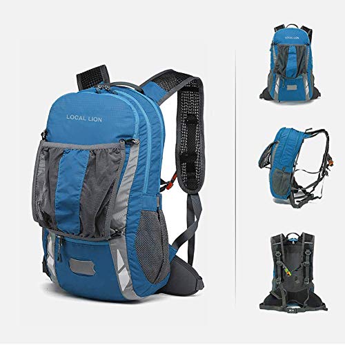 Local Lion Mochila 20L de Ciclismo Montaña Senderismo Macutos Trekking Camping al Aire Libre Nylon con Cubierta de Lluvia para Hombres y Mujeres