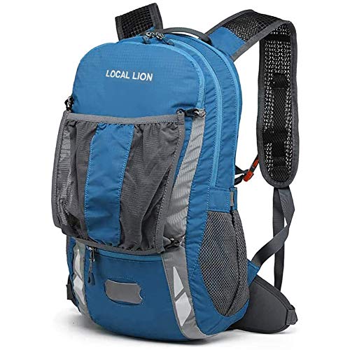 Local Lion Mochila 20L de Ciclismo Montaña Senderismo Macutos Trekking Camping al Aire Libre Nylon con Cubierta de Lluvia para Hombres y Mujeres