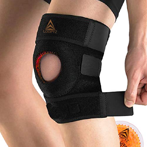 LOOPYZ Rodillera Protectora De Rótula Y Ligamentos, Férula de Rodilla, Respiración y Movimiento Respetuoso. Crossfit, Trotar/Correr, Senderismo, Tenis, Baloncesto, Hombres y Mujeres