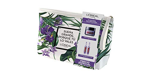 L'Oréal Paris Set de Regalo, Incluye Neceser + Revitalift Filler Crema de Día + Ampollas Rellenadoras