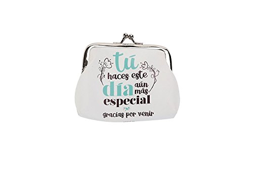 Lote de 24 Monederos Frases"GRACIAS POR VENIR" - Monederos con Frases Divertidas para Bodas, Bautizos y Comuniones. Monederitos y Carteras Originales para Recuerdos y Detalles Originales