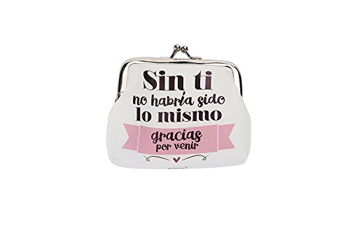 Lote de 24 Monederos Frases"GRACIAS POR VENIR" - Monederos con Frases Divertidas para Bodas, Bautizos y Comuniones. Monederitos y Carteras Originales para Recuerdos y Detalles Originales