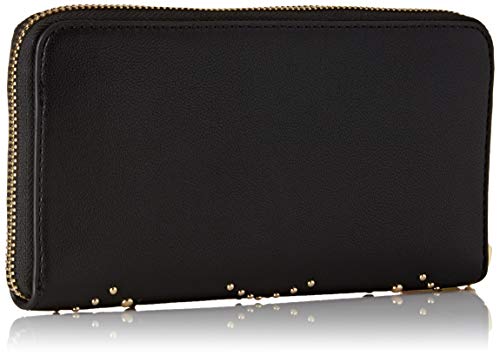 Love Moschino PU, Cartera. para Mujer, Multicolor (Nero Galvanic Oro), 15x10x15 Centimeters (W x H x L)