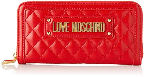 Love Moschino Quilted Nappa PU, Cartera. para Mujer, Rojo (Rosso), 15x10x15 Centimeters (W x H x L)