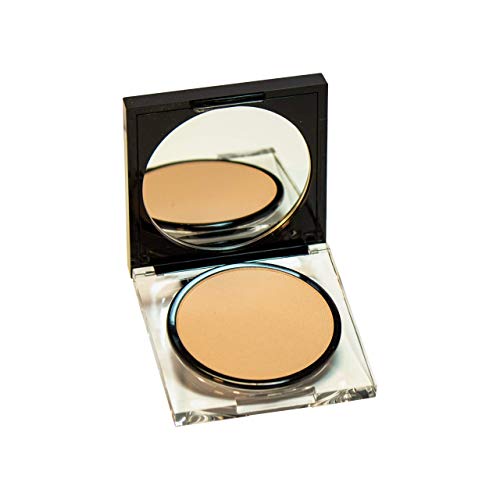 Lunaci Barcelona Polvo Compacto,Textura Sedosa, Doble Mate,Sin aceites, suave, hipoalergénico (Beige Rosado R01)