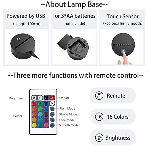 Luz De Ilusión 3D Luz De Noche Led Champagne Dom Perignon Brut Base Colorida Con Control Remoto Para Cumpleaños Decorativo Para Niños Decoración De Habitaciones