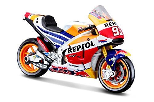 Maisto Marc Márquez Moto Honda repsol 1:18, Multicolor (34592)