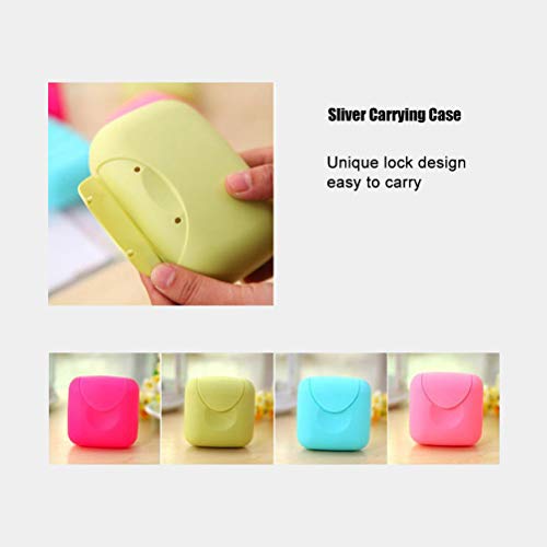 MAOJIE 4pcs Color Aleatorio Tampones Cajas De Almacenamiento PortáTil Mini Mujer Tampones Caja Soporte para Viajes Al Aire Libre