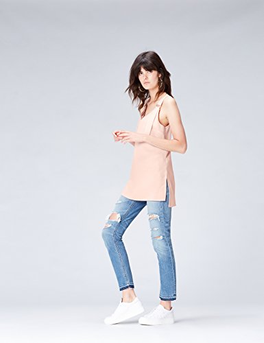 Marca Amazon - find. Top de Titantes Estilo Túnica con para Mujer, Rosa (Blush Pink), 38, Label: S