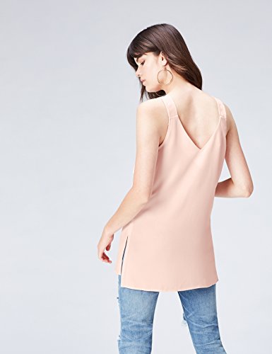 Marca Amazon - find. Top de Titantes Estilo Túnica con para Mujer, Rosa (Blush Pink), 38, Label: S