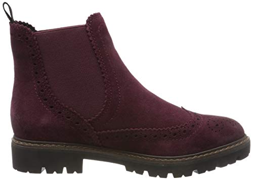 Marco Tozzi 2-2-25817-23, Botas Chelsea para Mujer, Rojo (Bordeaux 549), 39 EU