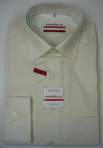 MarVelis camisa Modern Fit - algodón, 20-champán, 100% algodón, Unisex, 43