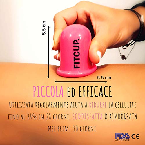 Masajeador Anticelulitico FITCUP. Ventosas Celulitis Aparato Cup Ultima Generacion De Silicona Fda Approved Vacumterapia Cupping Masajes Fisioterapia Cuerpo Professional Anticelulitico