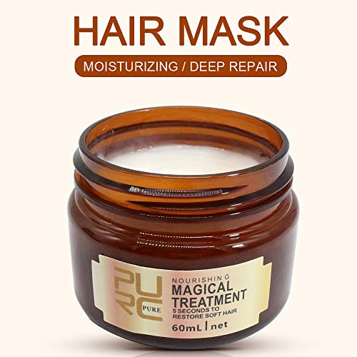 Mascarilla para el Cabello Tratamiento Mágico Acondicionador para el Cabello Nutritiva Profunda Hidratante Reparación de Aceite Cabello Seco y Dañado Recuperar Elasticidad Cabello