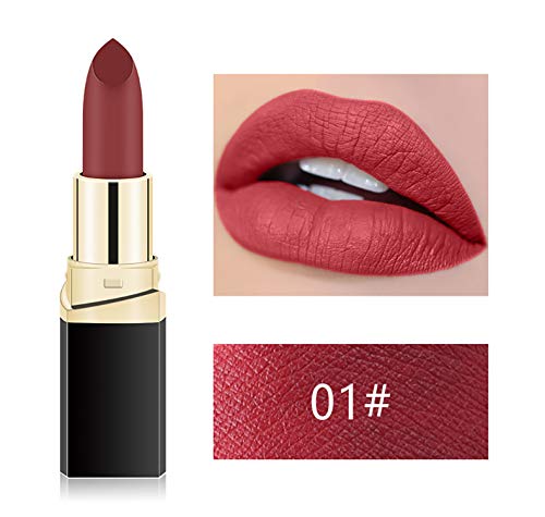 Matte Lipsticks Set(4PCS/Set), Nude Moisturizer Smooth Lip Stick, Waterproof Long Lasting Lipsticks