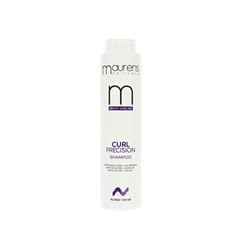 Maurens Champú Para Rizos elásticos y definidos Curl Precision 400 ml con proteínas de seda aceite de jojoba y chía