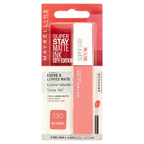 Maybelline New York b3135400 Pintalabios Superstay Matte Ink City Edition N ° 130 self-starter