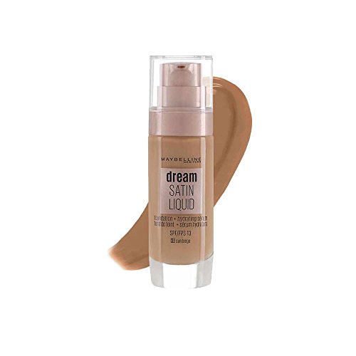 Maybelline New York Dream Satin Liquid - Base de Maquillaje Líquida con Sérum Hidratante, Tono 048 Sun Beige