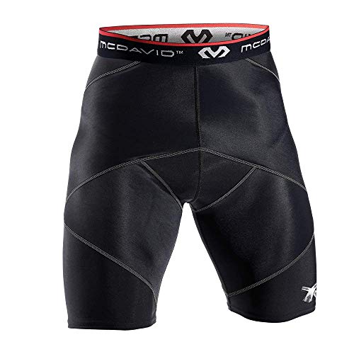 McDavid Compresión CROS Short, Hombre, Negro, M