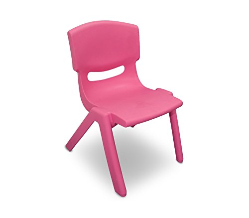 MEDIA WAVE store 173710 Silla de plástico Resistente para niños 26x30x50 cm - Rosa