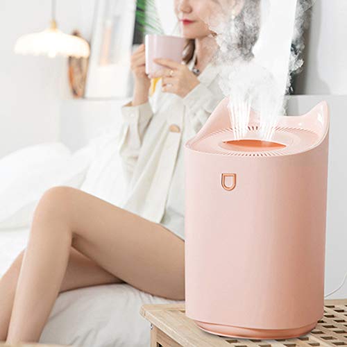 Meele Los Humidificadores De Vapor Frío, Humidificadores Ultrasónicos con Gran Tanque De Agua, 24 Horas De Trabajo, Sin Agua De Apagado Automático, Silencioso Humidificador De Aire 28Db,Blanco