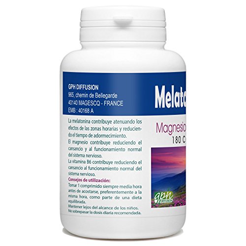 Melatonina Forte 1.8mg - Magnesio y Vitamina B6-180 comprimidos