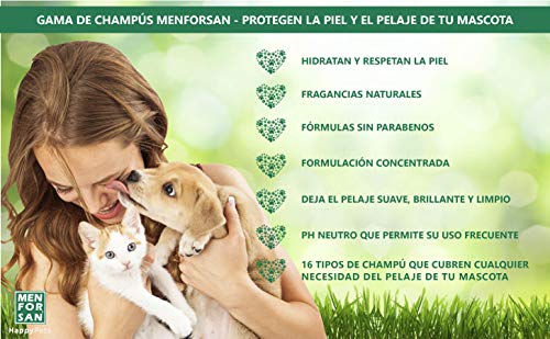 MENFORSAN Champú Perros Proteinas de Seda y Aceite de Argan - 300ml