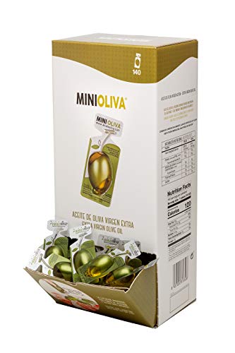 Minioliva Aceite de Oliva Virgen Extra - Paquete de 140 x 14 ml - Total: 1960 ml