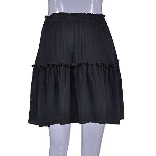 MOMOXI Faldas para Mujer,Falda Dividida de Lado de Lentejuelas Mujer Falda de Rendimiento de Danza del Vientre de Gasa Verano de Las de Moda Casual Color sólido Fiesta de Baile Sexy Mini Falda de Tul