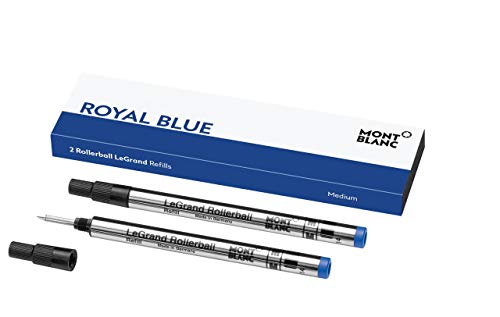 Montblanc 124503 Recambio para bolígrafo Montblanc Meisterstück LeGrand Rollerball - 2xBleu Pacifique (Pacific Blue) - M - Tamaño mediano