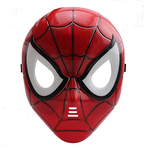 morningsilkwig máscara Spiderman cómics Traje superhéroe máscara de Ojos Marvel Spiderman héroe niños' Spiderman máscara Brillante