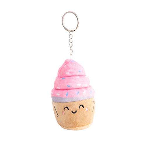 Mr. Wonderful Squishy Plush Keyring-Cupcake, Multicolor, Talla única