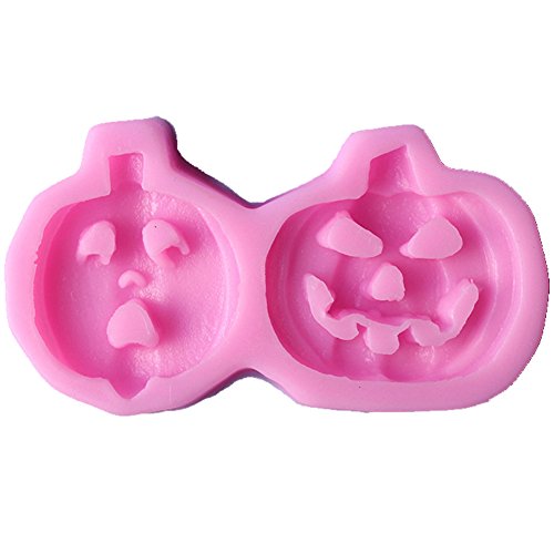 Mufee 1 Pieza Molde de Silicona Molde de Cabeza de Calabaza Halloween Moldes de Velas de jabón Herramienta de Galletas Fondant Herramientas de decoración de Pasteles Accesorios de Cocina