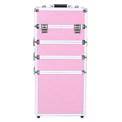 MuGuang 5 en 1 universal beauty case trolley Maletín para maquillaje Estuche de maquillaje Neceser de