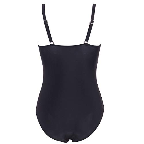 Mujeres de Punto Traje de baño Tops + Pants Trajes Cov Bañador Moldeador Mujer Retro 50s Pin Up Halter Una Pieza Traje de baño Monokinis Mujer Bañador con la Transparencia Flor Traje de Baño Verano