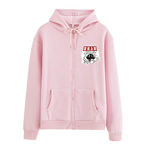 Mumuj - Sudadera para Mujer (sin Vientre, Sudadera con Capucha, Sudadera con Capucha, Sudadera con Capucha) Rosa S