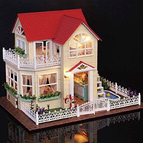 Mumusuki DIY Kit de miniaturas de Casas de muñecas de Madera - Princess Cottage Series Escenas en Miniatura Casas de muñecas y Muebles de Madera/Partes - Cumpleaños Creativo/Navidad para niños