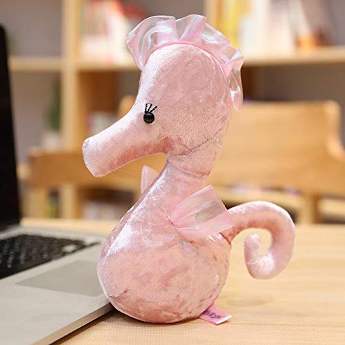 N / A Bonita Corona de Cisne e hipocampo de Peluche de Juguete Suave Animal de Dibujos Animados Flamingo y Caballo de mar muñeco de Peluche bebé apaciguar Juguete Chico Chica Regalo 20CM