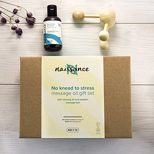 Naissance"No Knead to Stress" - Set Regalo Aceite de Masaje Relajante cualquier ocasión para mujeres y hombres