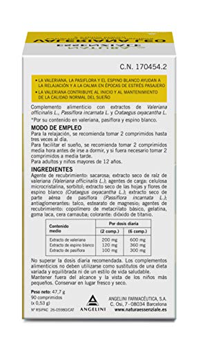 Natura Essenziale Valeriana Leo - 90 Comprimidos - La valeriana contribuye al inicio y al mantenimiento de la calidad normal del sueño