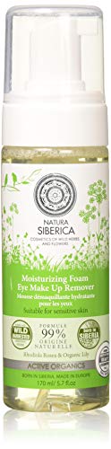 Natura Siberica Espuma Hidratante Natural y Organica para el Desmaquillante de Ojos para pieles sensibles con Rhodiola Rosea, Lily, Potentilla Supina, Active Organics Herbs 170 Ml (Natura Siberica)