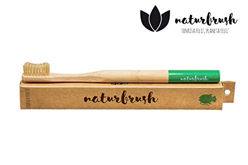 Naturbrush Cepillo De Dientes De Bambu Adulto Verde 100 ml