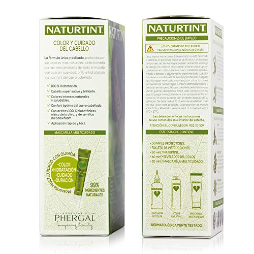 Naturtint Tinte Sin Amoniaco, Ingrediente Vegetal, 5.5 Caoba Chispeante 170ml