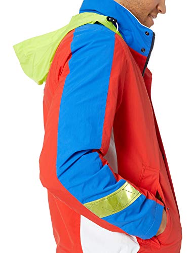 Nautica RAINBREAKER Color Block JKT Chaqueta Deportiva, Rojo (6ey Fire Red 6ey), Large (Tamaño del Fabricante:L) para Hombre