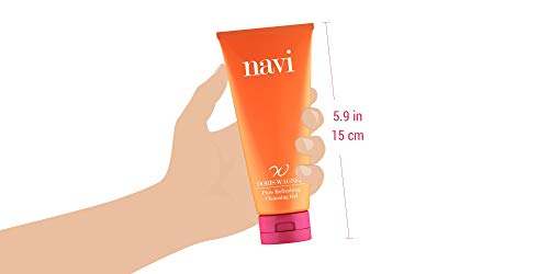 NAVI Gel Limpiador Facial/Belleza Hidratante con Vitamina E/Limpia poros, 125 ml