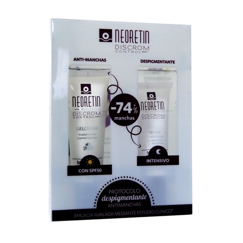 Neoretin Discrom Gelcream despigmentante SPF50, 40ml.+ REGALO Neoretin Discrom serum 30 ml.