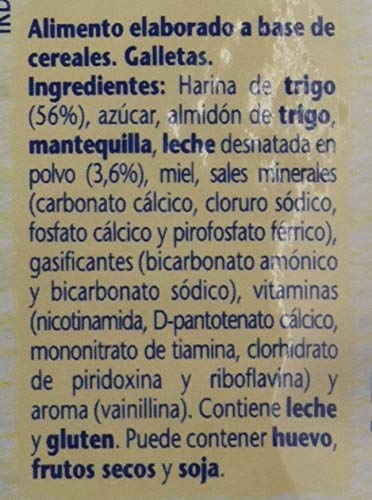 Nestlé Junior - Galletas 5 Vitaminas con Hierro y Calcio - 6 Paquetes de 180 g