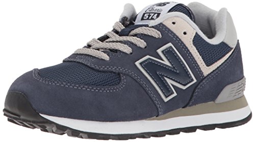 New Balance 574v2 Core Lace, Modelo PC574GV, Zapatillas para Niños, Azul (Navy/Grey GV), 35 EU