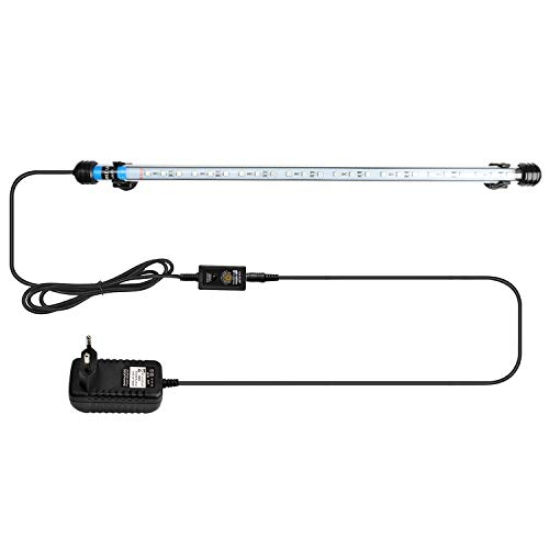 NICREW RGB Luz Acuario, 58cm Luz LED Sumergible Acuario, Iluminacion Tubo Pecera, Lampara Leds Multiespectrales Acuario